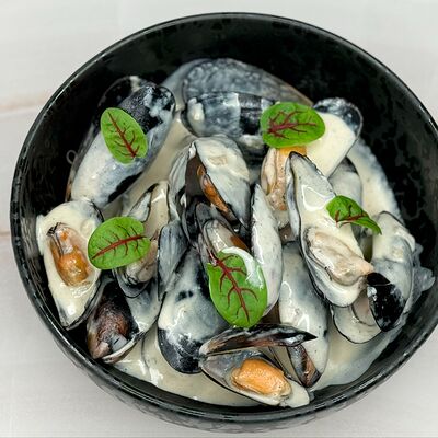 Мидии в соусе Дорблю в Сто друзей по цене 890 ₽