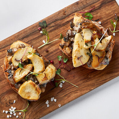 Брускетта с ароматными лесными грибами в Sabor de la Vida по цене 470 ₽