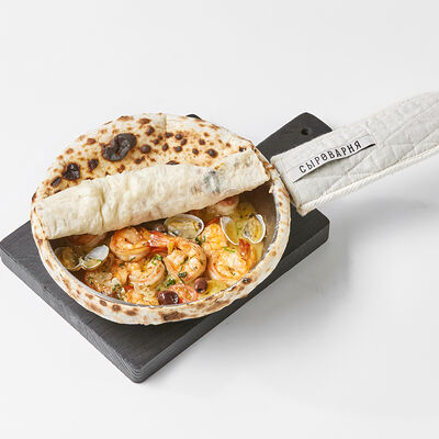 Соте из тигровых креветок и вонголе в Сыроварня по цене 1400 ₽