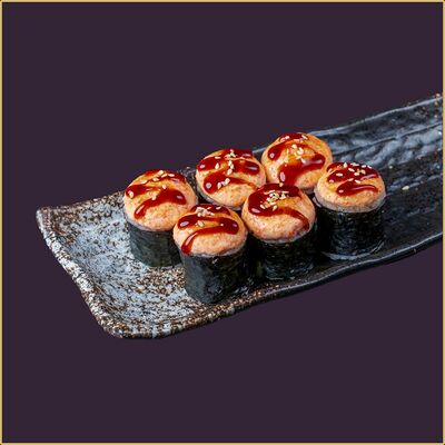 Ролл mini Краб запечённый в Happy Fish Premium по цене 402 ₽