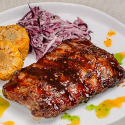 Ребрышки с кукурузой и салатом Коул Слоу в Паста Фэмили по цене 890 ₽