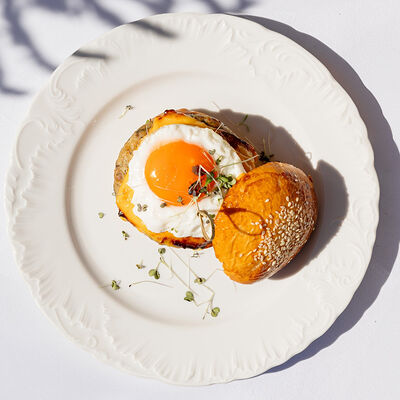 Утренний бургер в Sabor de la Vida по цене 850 ₽