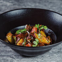Хрустящие баклажаны в пряном соусе в Wok café