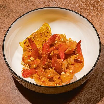 Креветки в соусе Кешью-кимчи в Антрекот по цене 600 ₽