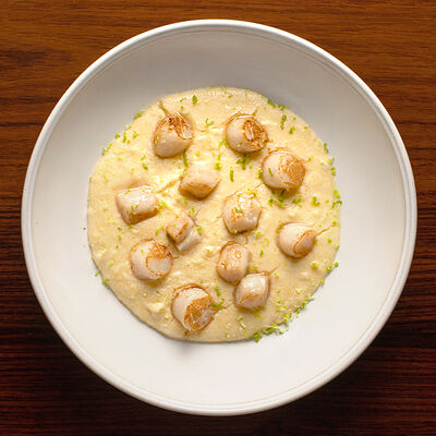 Полента с морским гребешком в Бибирево по цене 960 ₽