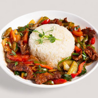 Wok мясо по-тайски в Basilic -Территория Вкусной Еды