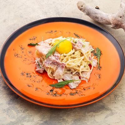 Паста Карбонара с беконом в 7 небо по цене 465 ₽