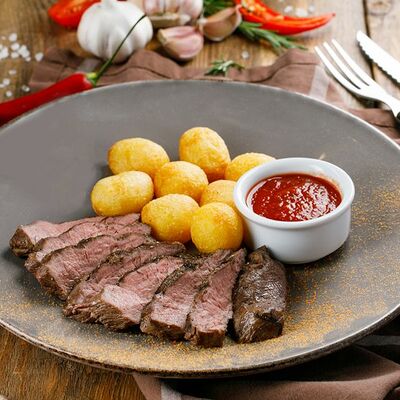 Стейк Мачете из мраморной говядины в Grizzly Bar по цене 990 ₽