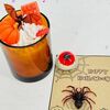 Набор на Хеллоуин Halloween свеча в стакане с открыткой ручной работыв Дарите красиво по цене 2790