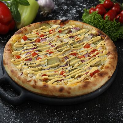 Пицца Чизбургер 30 см в Loca Pizza по цене 930 ₽