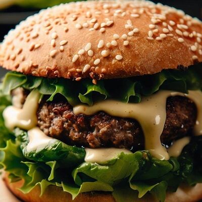 Бургер с телятиной в PlutuS Resto Club по цене 730 ₽