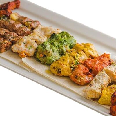 Тандыр кебаб плеттер tandoor kebab platter в Veda индийский ресторан по цене 1650 ₽