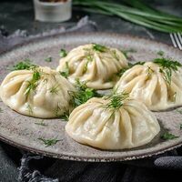 Манты с ягненком и бычком в PLOVBOX