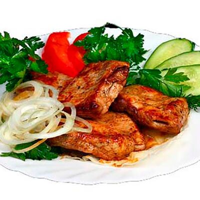 Шашлык из филе бедра индейки в Томаго по цене 690 ₽