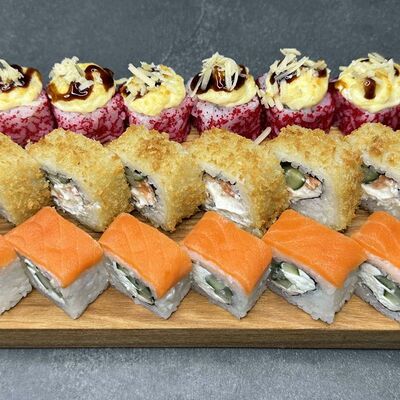 Набор с лососем 2.0 в ЯпоноМама по цене 2600 ₽