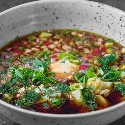 Бизнес-ланч Окрошка с куриным филе в Goodman по цене 350