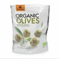 Оливки зелёные Gaea с косточкой Био сашет Греция в Азбука Вкуса Экспресс Меню