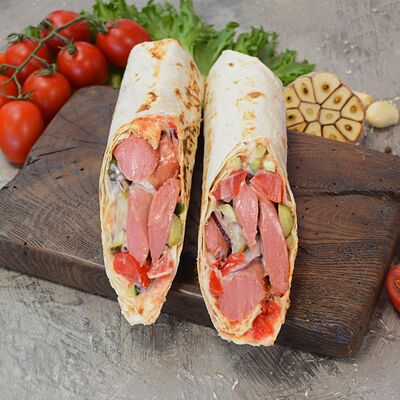 Хот-дог в лаваше в Шаверма у Васи по цене 343 ₽