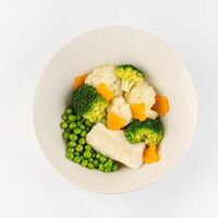 Треска на пару с овощами в АндерСон