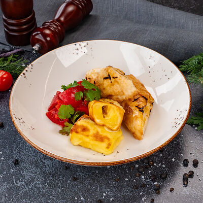 Жареный сулугуни на огне в КРЫША по цене 830 ₽