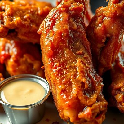 Крылья куриные в кисло-сладком соусев Хорошее Место по цене 399 ₽