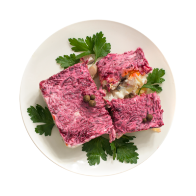 Салат Сельдь под шубой в Азбука Вкуса Экспресс Меню по цене 298 ₽