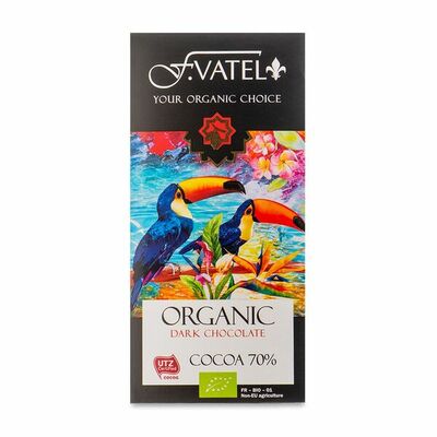 Шоколад горький F. Vatel Органик 70% какао в Азбука Вкуса Экспресс Меню по цене 259 ₽