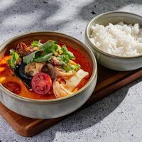 Том Ям с мидиямив Rose Mary