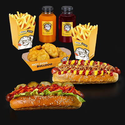 Комбо для друзей в Hot Dog Bulldog по цене 1400 ₽