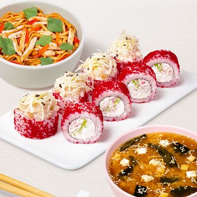 Бизнес-ланч Пикантный L в Суши Wok по цене 629 ₽