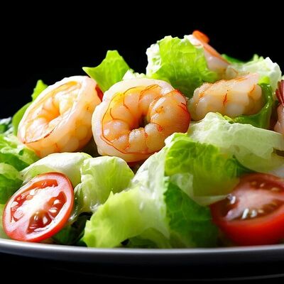 Цезарь с креветками в BBQ Lounge - Шашлык в кафе по цене 530 ₽