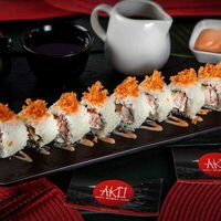 Aki Yaki дракон-ролл с угрем и сыром Филадельфия в Рыбин Гуд Sushi Premium