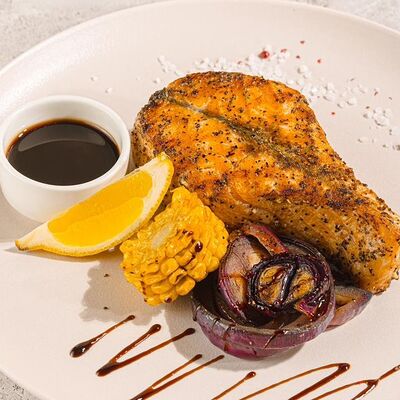 Стейк из семги на гриле в Stories по цене 1800 ₽