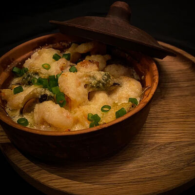 Кокот с креветкой и мидиями в Ostroff по цене 470 ₽