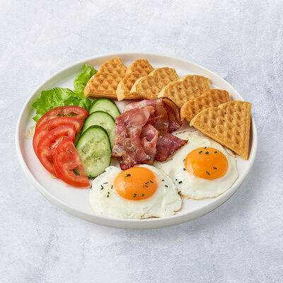 Яичница с беконом в Vaffel по цене 510 ₽
