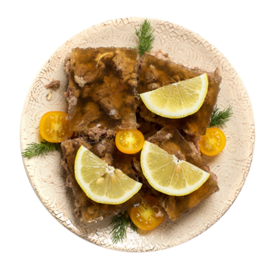 Студень мясной в Азбука Вкуса Экспресс Меню по цене 490 ₽