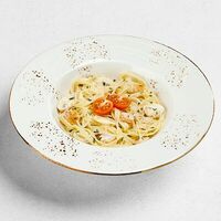 Паста с курицей и грибами в ПиццаФабрика