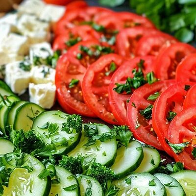 Сырно-овощная нарезка в Шашлычный Мир по цене 590 ₽