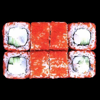 Ролл Калифорния с креветками в Суши Панда по цене 619 ₽