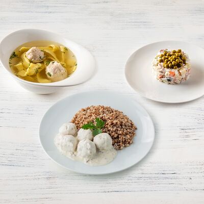 Комбо-обед Сытный в Пироговый Дворик по цене 709 ₽