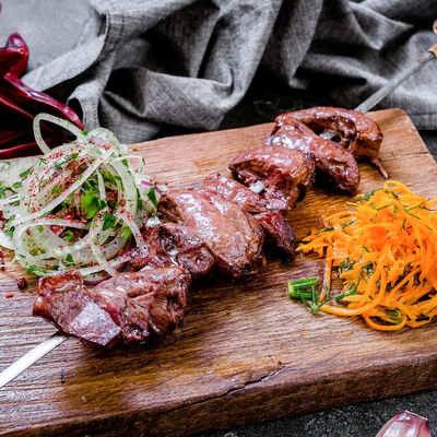 Шашлык из бараньего сердца в Сахара по цене 1120 ₽