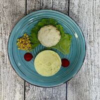 Котлетка для детей с картофельным пюре в Луна Рыба