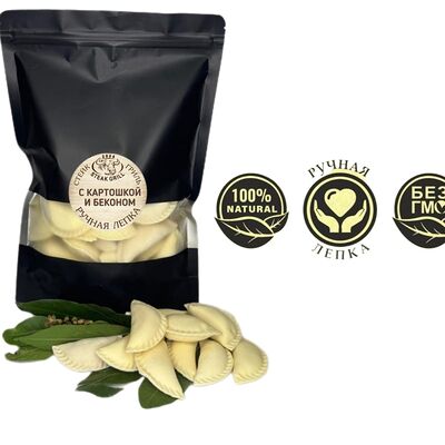 Вареники с картофелем и бекономв СТЕЙК ГРИЛЬ по цене 450 ₽