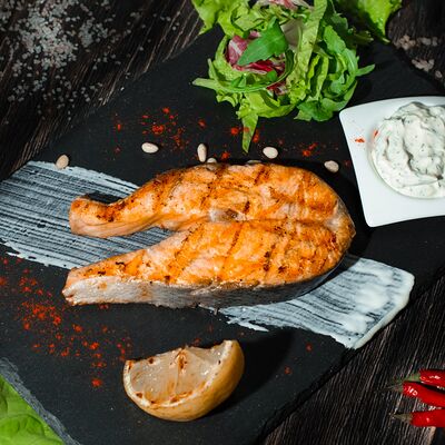Стейк из сёмги в УГОЛЬ&МЯСО по цене 1230 ₽