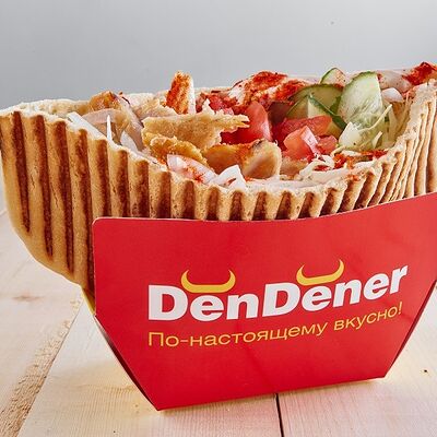 Дёнер с курицей мега в DenDener по цене 408 ₽