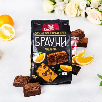 Брауни с апельсином в У Палыча. С пылу, с жару! по цене 331 ₽