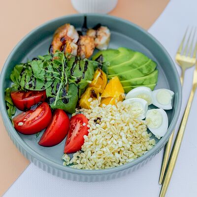 Боул с креветками в Wow Tortik по цене 830 ₽