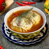 Манты с бульоном в Узбекча