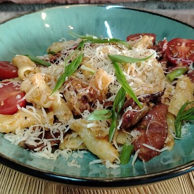 Кампанелле с копченными колбасками и сыром в Rezept по цене 735 ₽