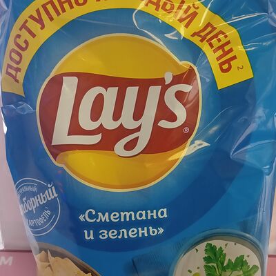 Lays Сметана-зелень в Шаурма №1 по цене 200 ₽